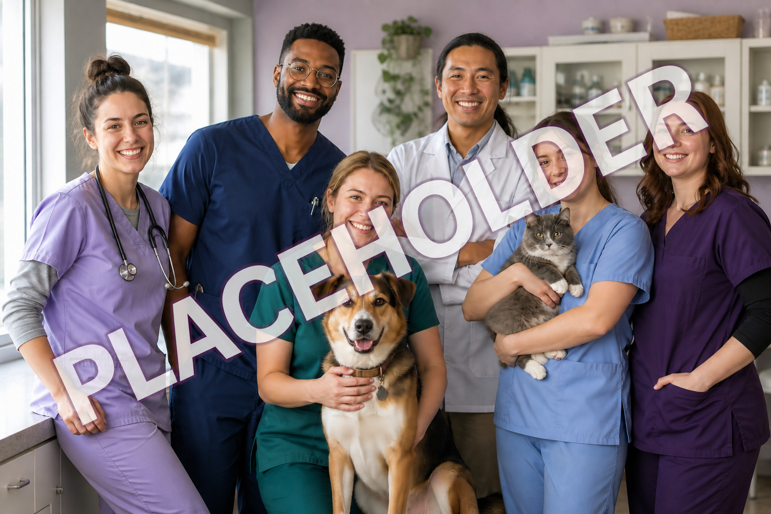 Placeholder for the future Hometown Pet Vet team group photo